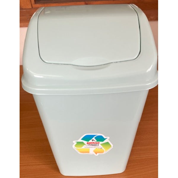 Quest Plastic Forte Swing Top Bin 9L