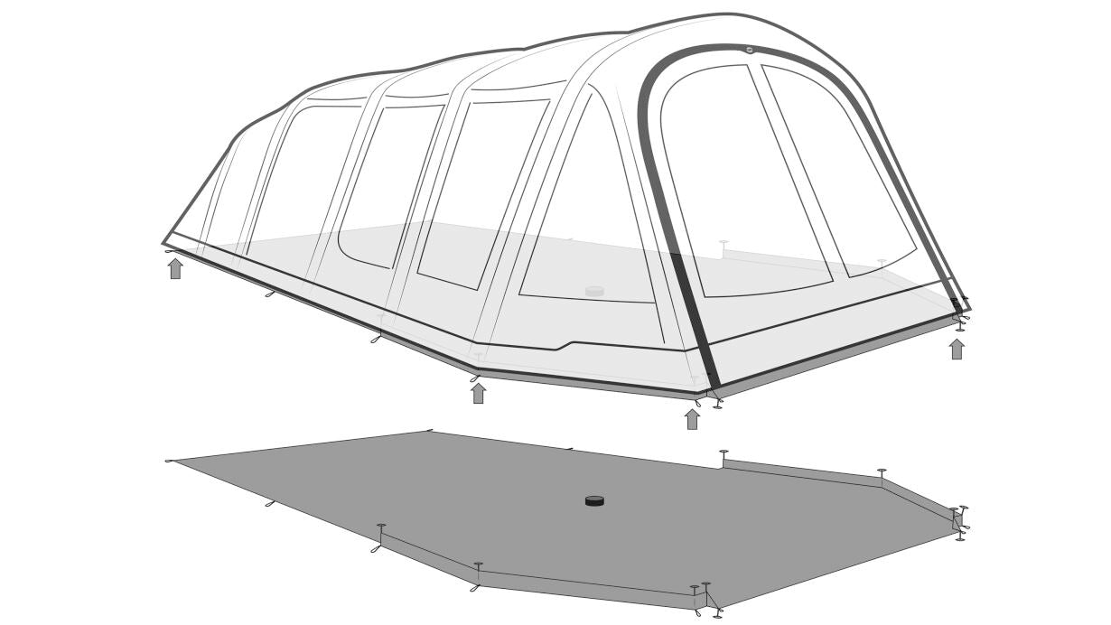 Outwell Stonehill 5 Air Footprint Lux