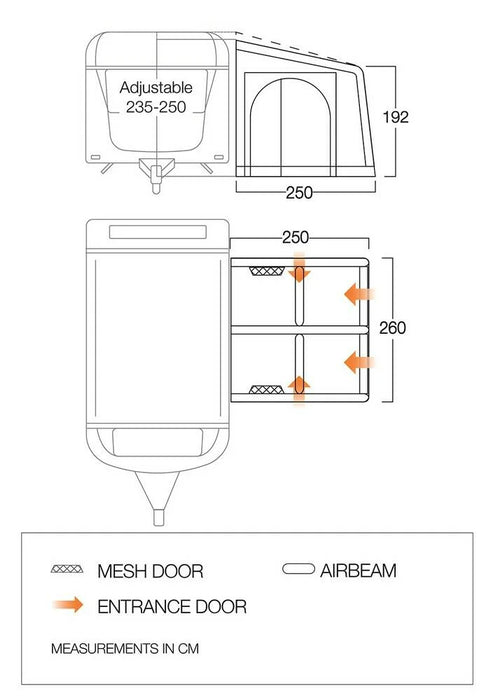 Vango Balletto Air 260 Elements ProShield