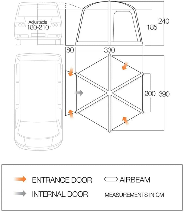 Vango Airhub Hexaway II Low