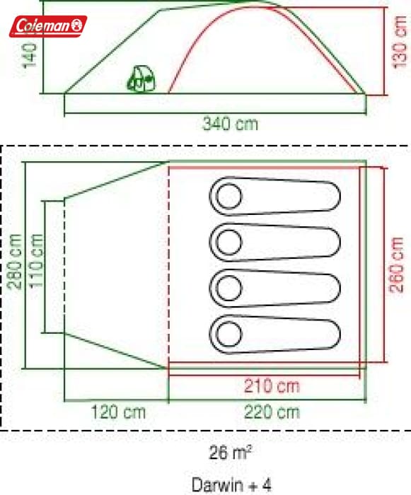 Coleman Darwin 4 Plus - Tents