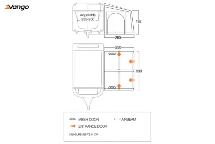 Vango Balletto Air 330 Elements Shield