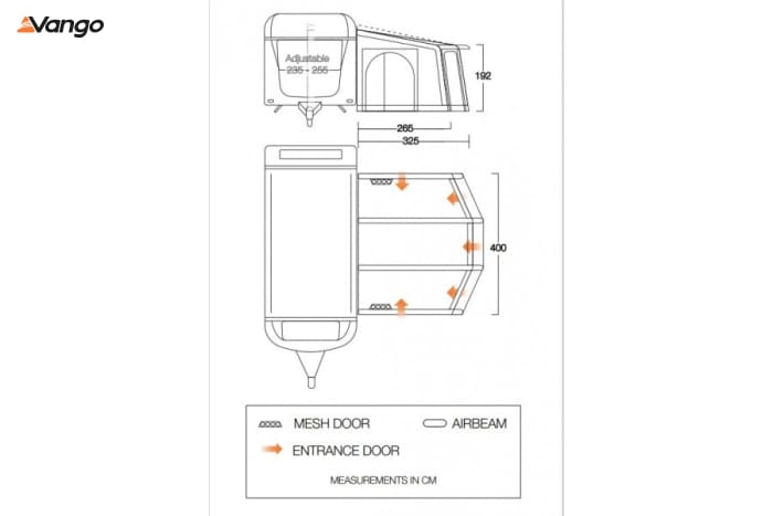 Vango Tuscany Air 400 Elements ProShield