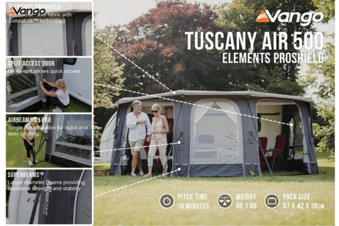 Vango Tuscany Air 500 Elements ProShield